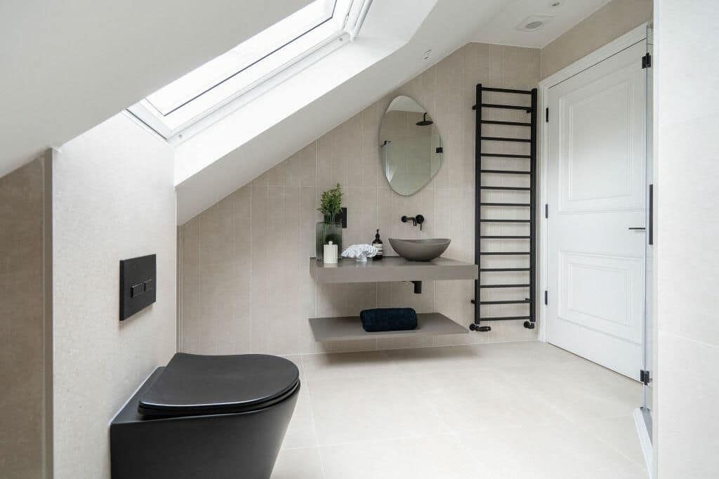 bathroom in a Glasgow loft conversion